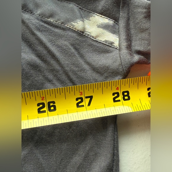 BIYA Johnny Was Animal Print Modal Tunic Blouse Gray Oversized Scoop Neck S NWT - Picture 8 of 10